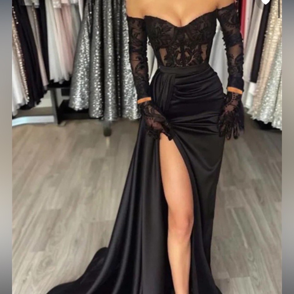Flormiss Black Elegant Dress